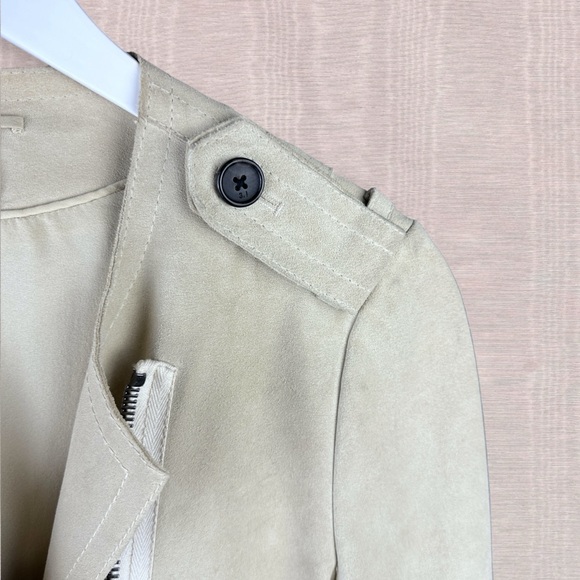 3.1 Phillip Lim Ecru Suede Moto Jacket - Picture 12 of 16